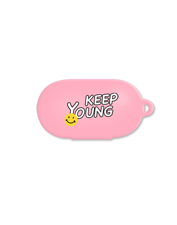 [버즈케이스]KEEP YOUNG(고리형)-핑크