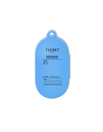 [버즈케이스]티켓(고리형)-블루