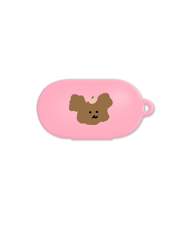 [버즈케이스]복숭아 멍이(고리형)-핑크