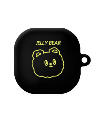[버즈라이브]노란 네온 곰(고리형)-블랙