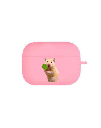 [에어팟 프로 에어팟3]세잎클로버 마우스(고리형)-핑크